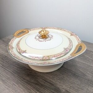 Schleiger‎ 344-A Haviland Limoges Covered Vegetable Platter with Lid France Rare